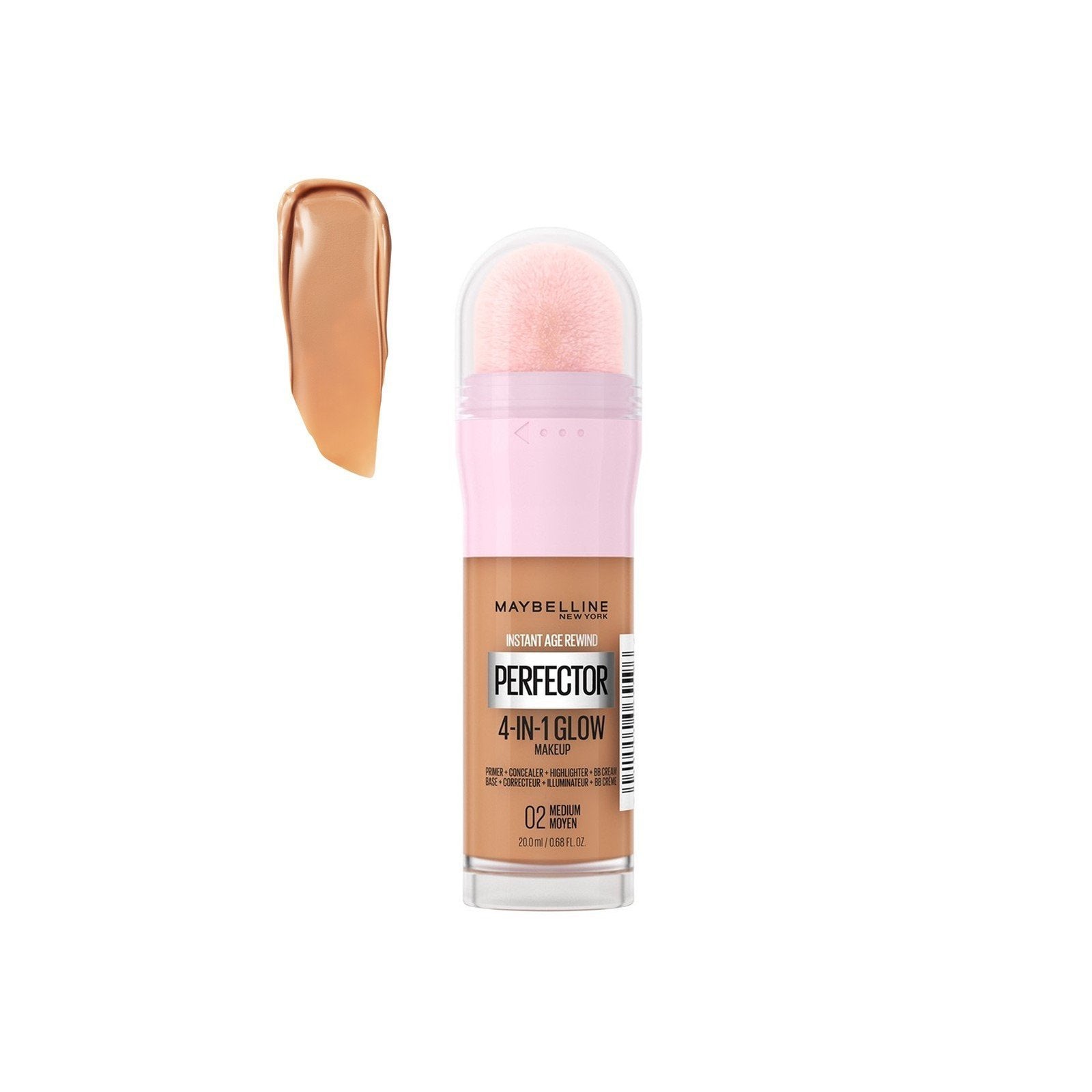 Maybelline Perfector 4-In-1 Glow Makeup 02 Medium 20ml