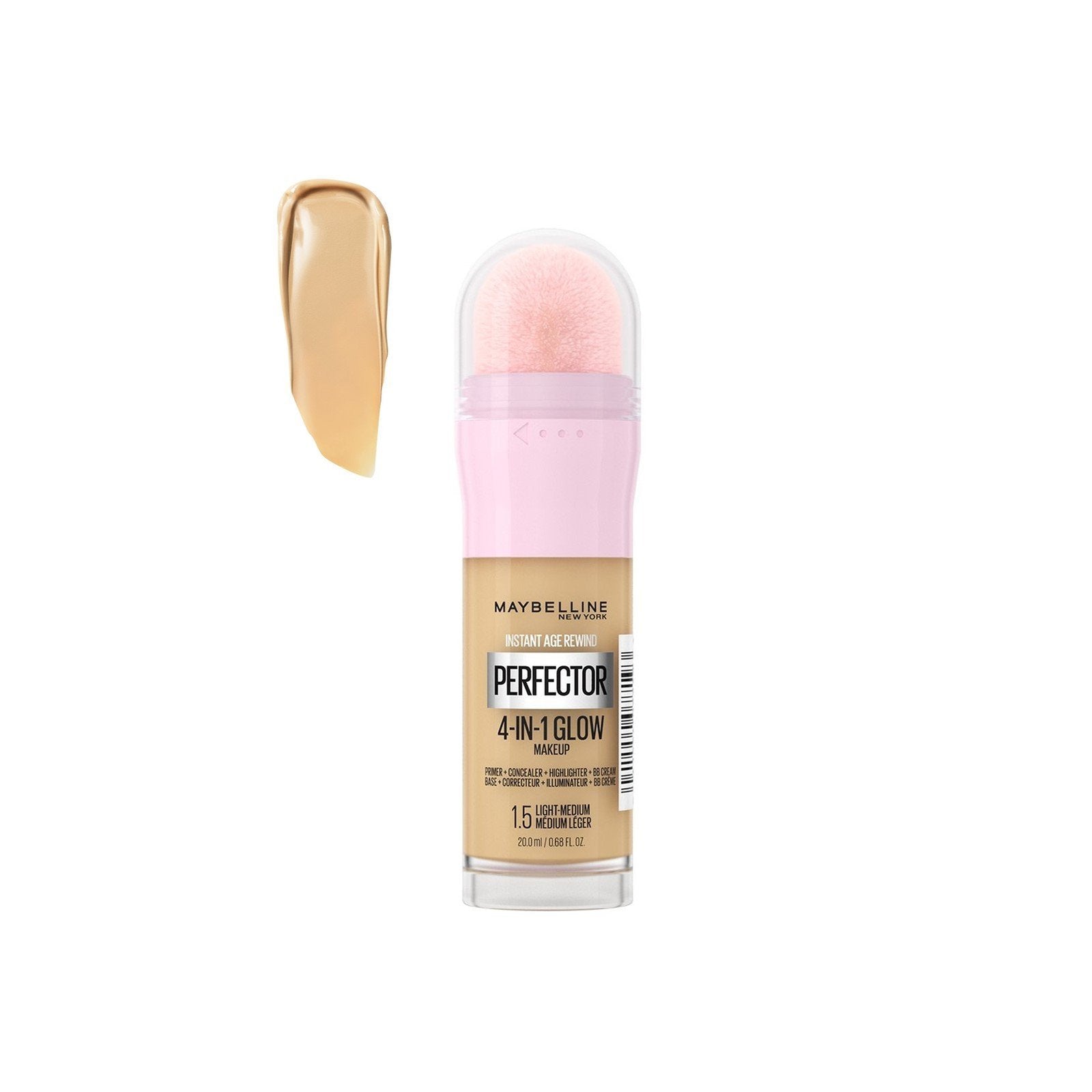 Maybelline Perfector 4-In-1 Glow Makeup 1.5 Light Medium 20ml