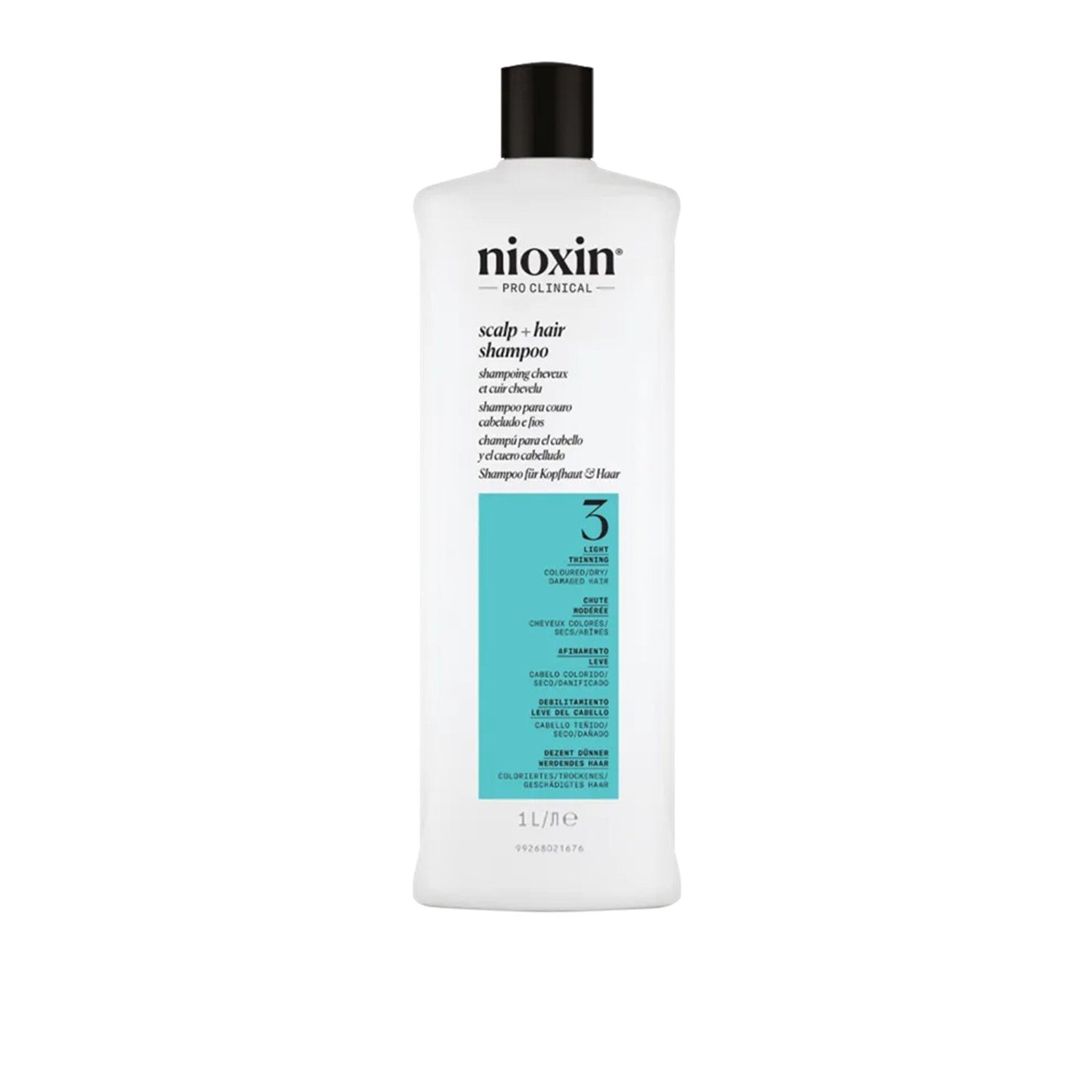 Nioxin System 3 - Shampoo - Dyed and Damaged Hair with Mild Weakening 1000 ml