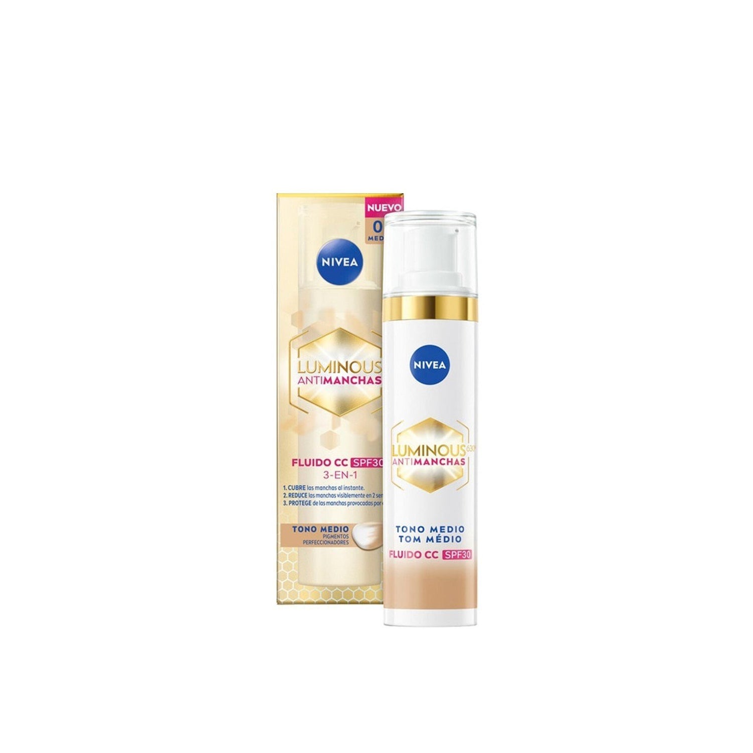 Nivea Luminous 630 Anti-Dark Spots 3-In-1 CC Fluid SPF30 02 Medium 40ml