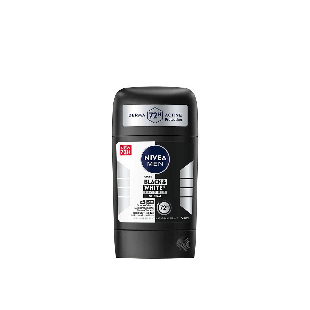 Nivea Men Black &amp; White Invisible Original Stick Antitranspirante 50ml