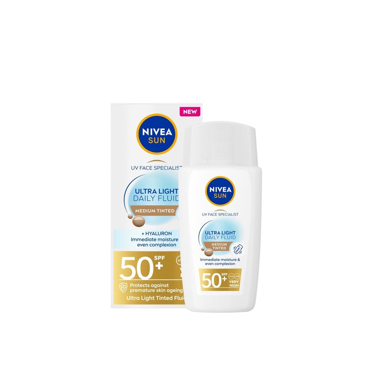 Nivea Daily Sun Fluid Facial Protection SPF50+ 