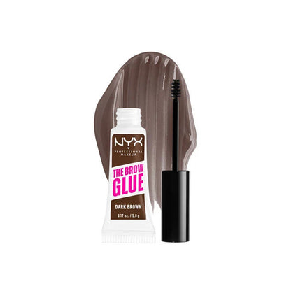 Nyx Professional Make Up NYX Pro Makeup The Brow Glue Gel Modelador de Sobrancelhas Instantâneo 04 Dark Brown 5g