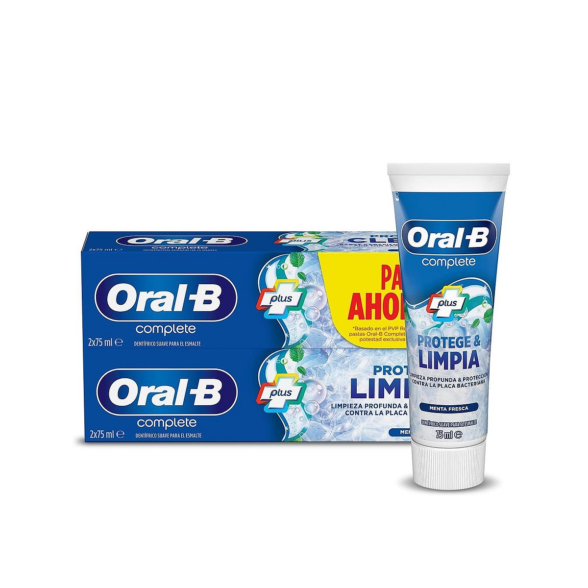 Oral-B Complete Plus Protect &amp; Clean Pasta de Dentes Fresh Mint 75ml x2