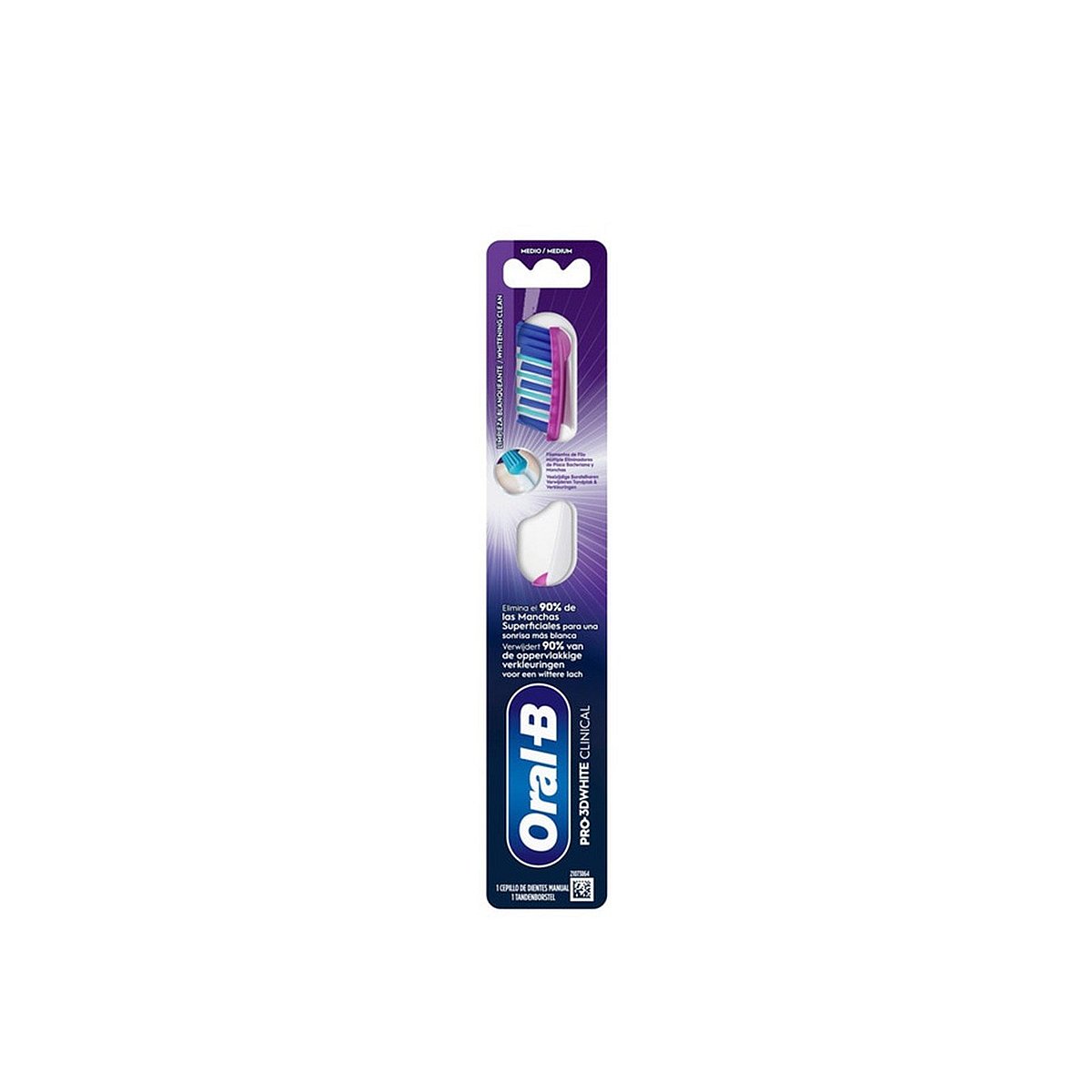 Oral-B Pro-3D White Clinical Escova de Dentes Média