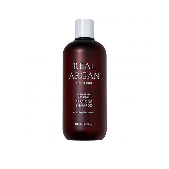 Rated Green Real Argan Repairing Shampoo: Silicone-free,