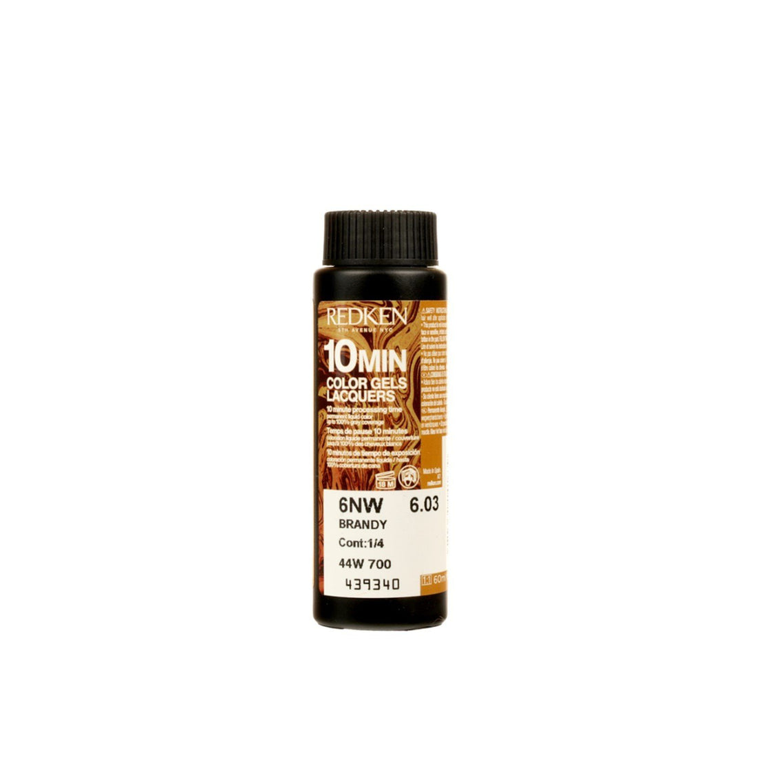 Redken Color Gels Lacquers 10 Minute Permanent Hair Dye 6NW Brandy 60ml