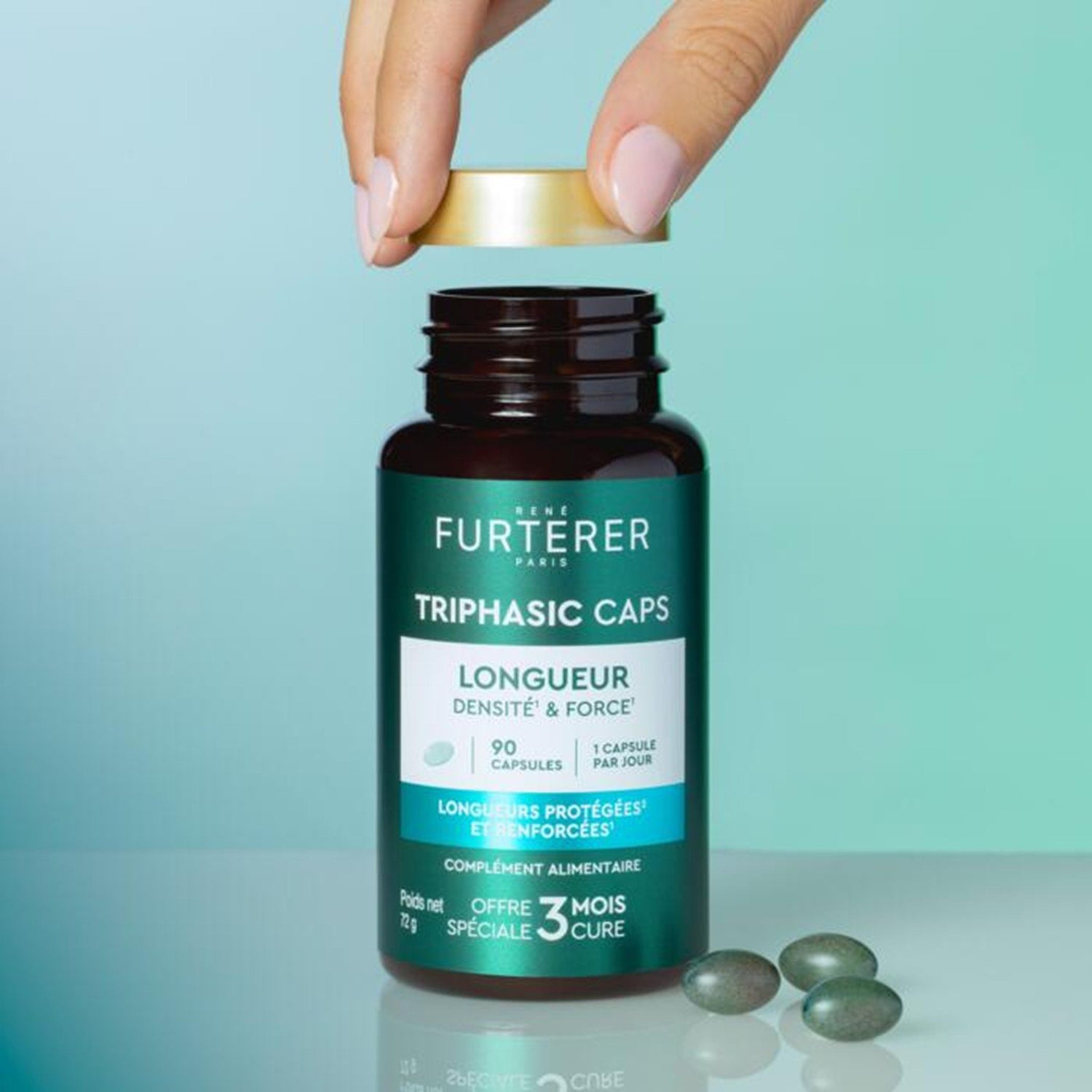 René Furterer Triphasic Caps Length Density &amp; Strength x90