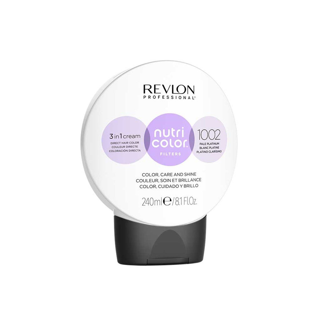 Revlon Professional Nutri Color Filters 3-In-1 Cream Hair Dye 1002 Pale Platinum 240ml