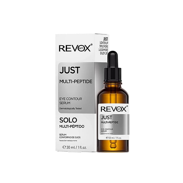 Revox B77 Just Multi-Peptide Eye Contour Serum 30ml targets fine lines, puffiness, and hydration