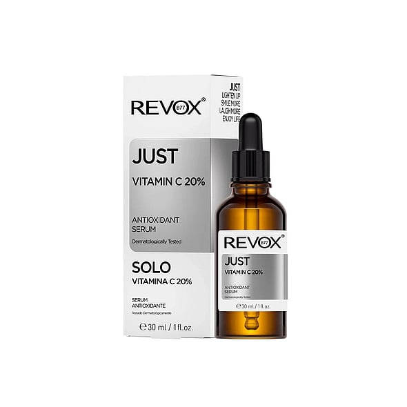Revox B77 Just Vitamin C 20% Antioxidant Serum 30ml targets dark spots and wrinkles for brighter skin