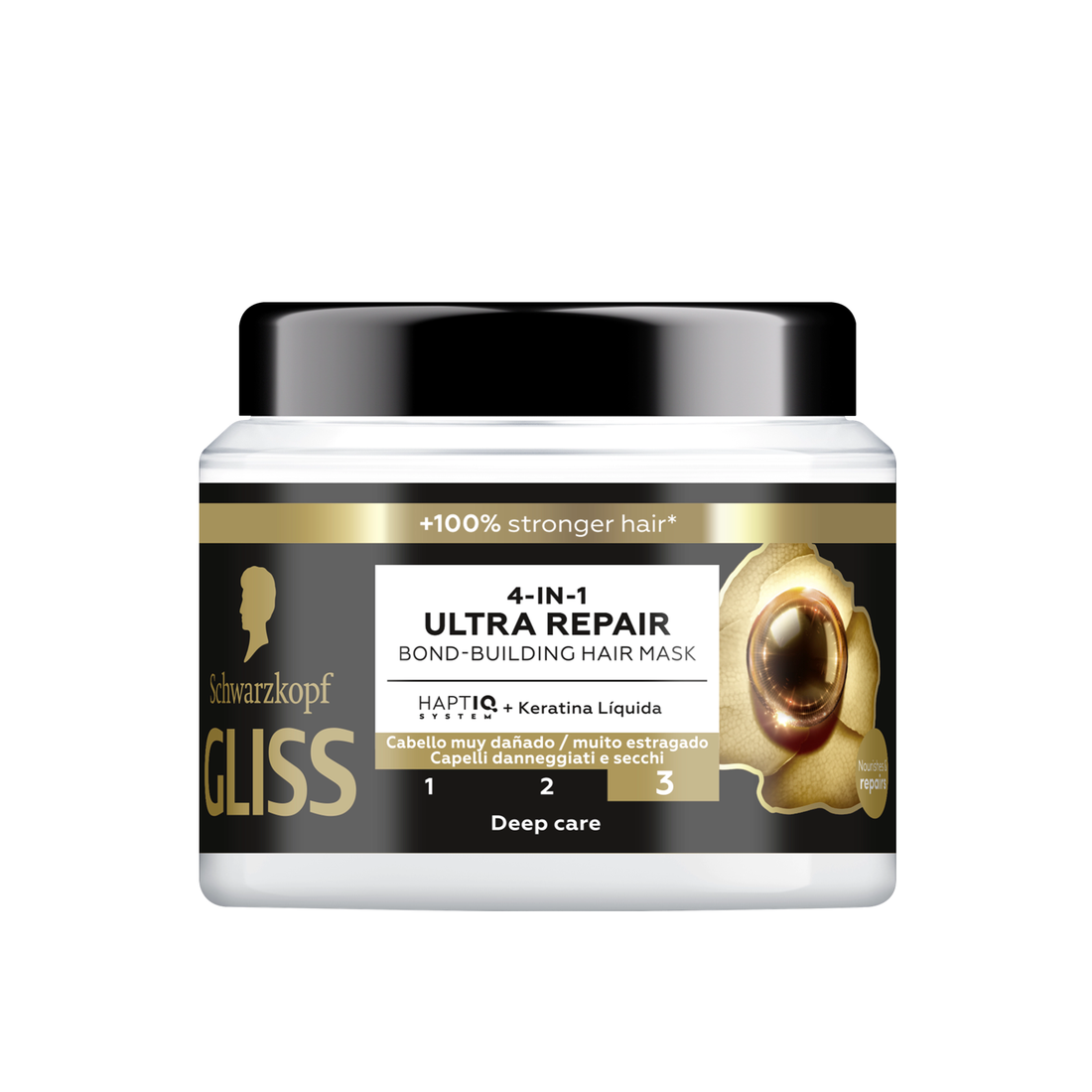 Schwarzkopf Gliss 4-In-1 Ultra Repair Bond-Building Hair Mask 400ml