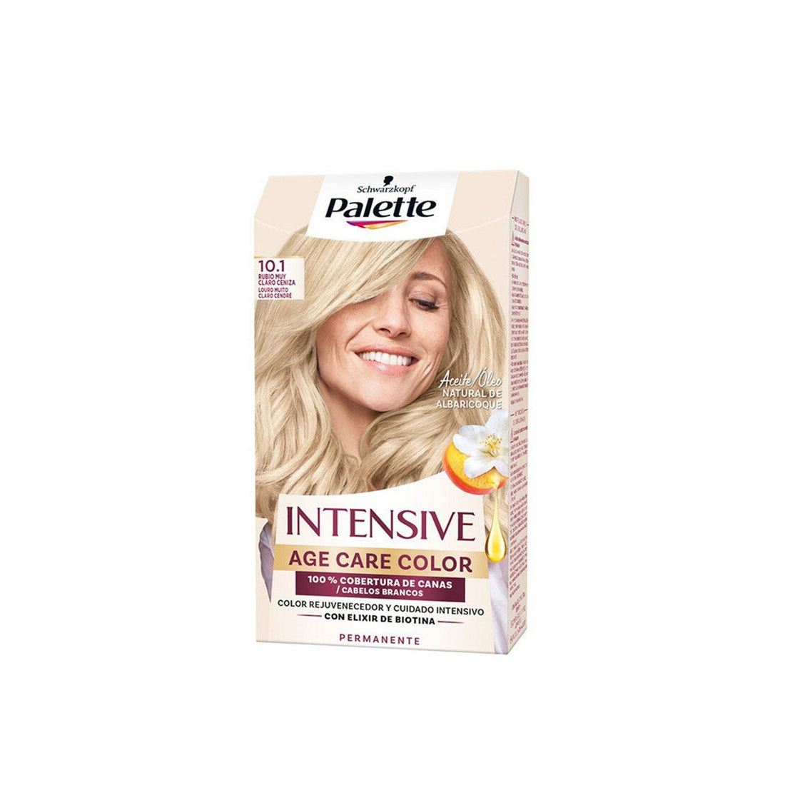 Schwarzkopf Palette Intensive Age Care Color Permanent Hair Dye 10.1 Very Light Ash Blonde