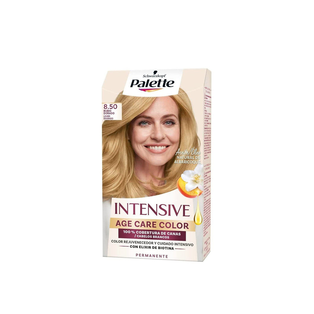 Schwarzkopf Palette Intensive Age Care Color Permanent Hair Dye 8.50 Golden Blonde