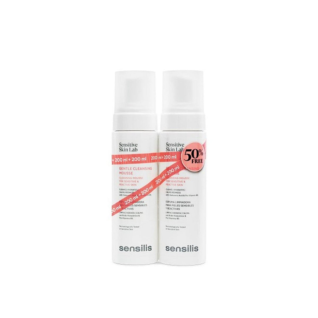 Sensilis Gentle Cleansing Mousse Cleansing Foam 2 X 200 ml