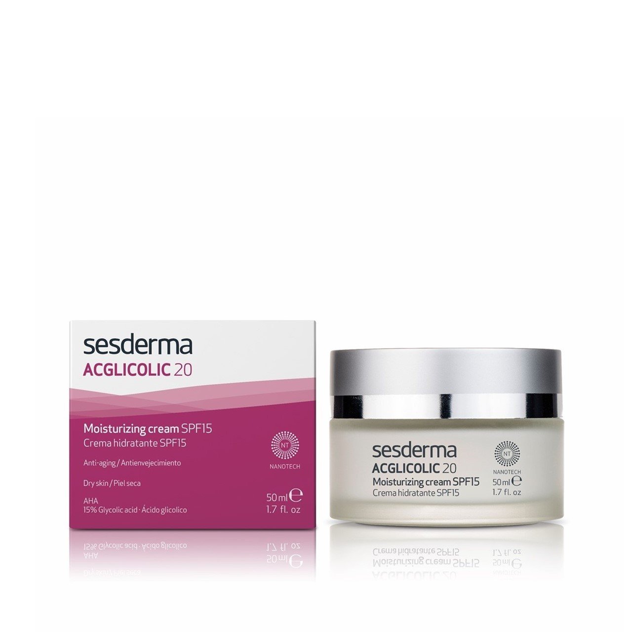 Sesderma Acglicolic 20 Moisturizing Cream SPF15 50ml