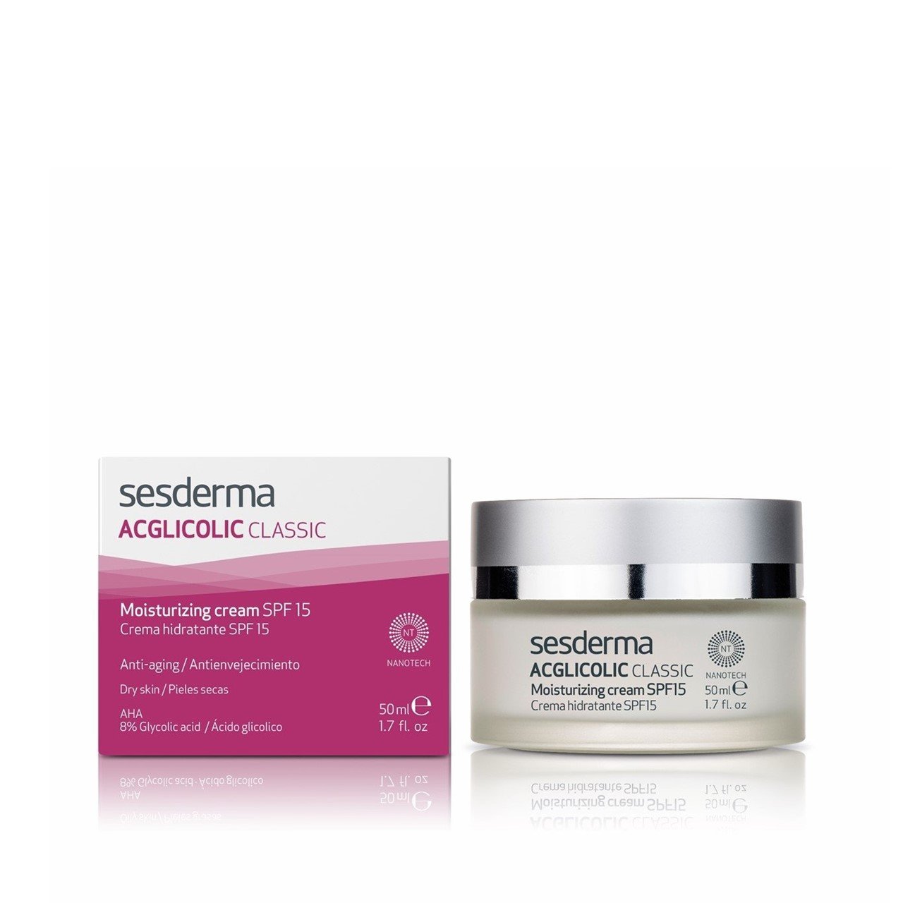 Sesderma Acglicolic Classic Moisturizing Cream SPF15 50ml