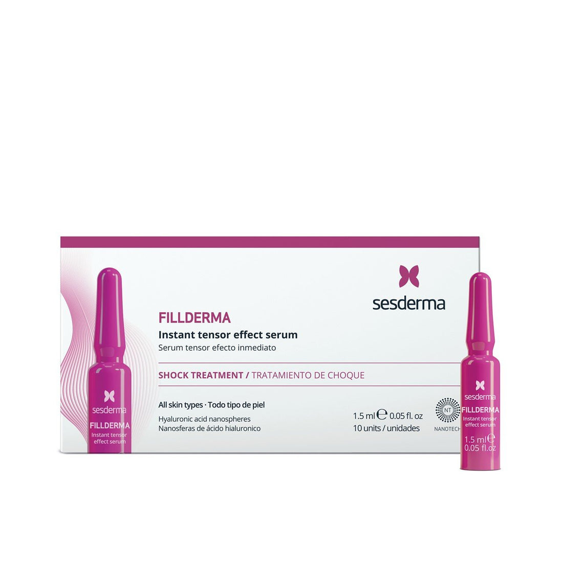Sesderma Fillderma Instant Tensor Effect Serum Ampoules 10x1.5ml