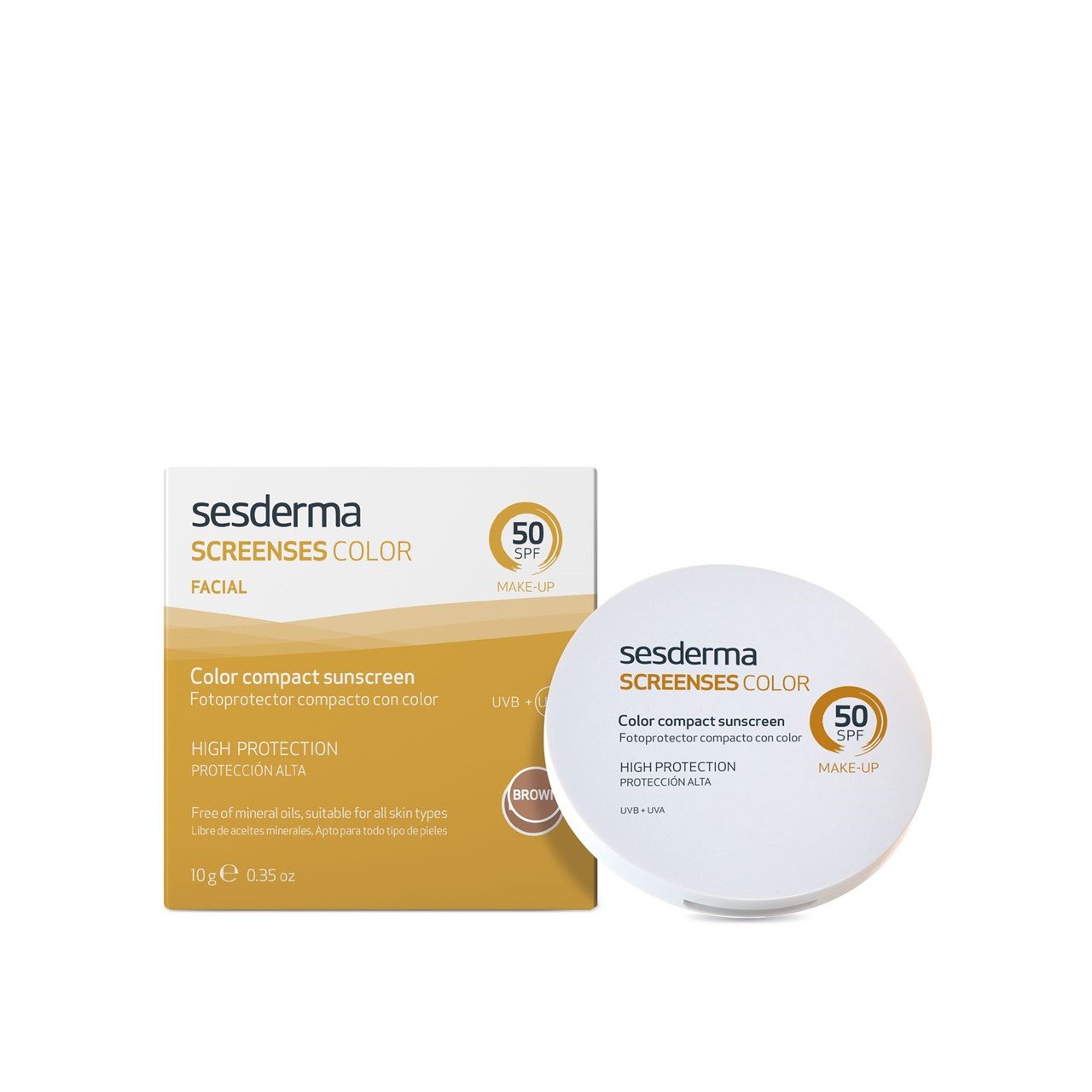 Sesderma Screenses Color Compact Sunscreen Brown SPF50 10g