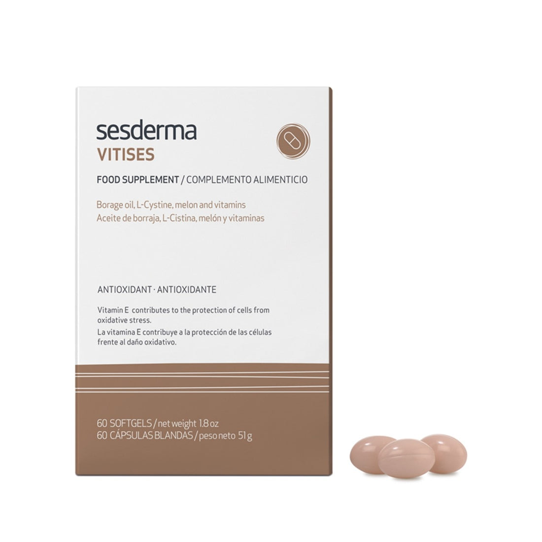 Sesderma Vitises Food Supplement Softgels x60