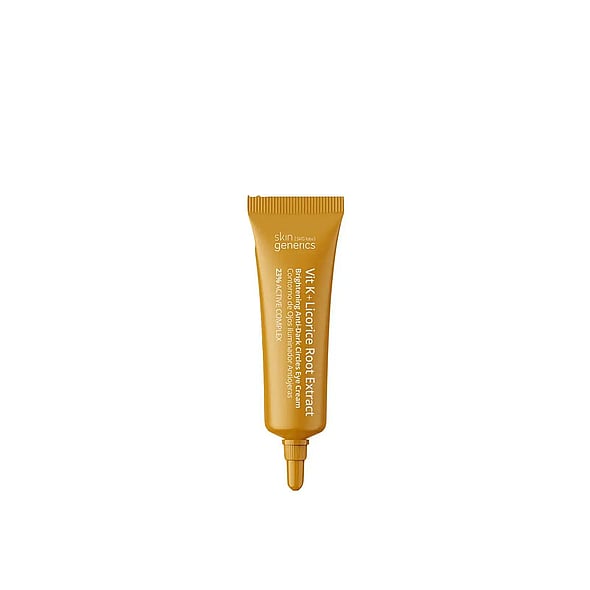 Skin Generics Vit K1 + Licorice Eye Contour 15ml reduces puffiness and dark circles. Light texture