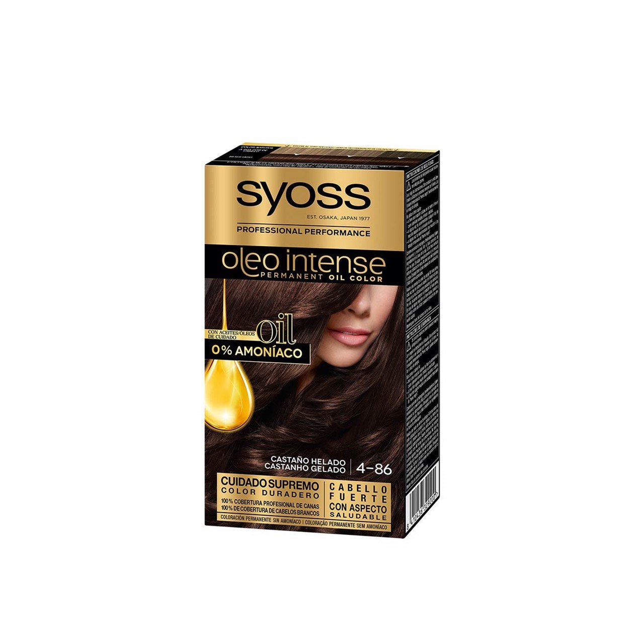 Syoss Oleo Intense Permanent Oil Color Permanent Hair Dye 4-86 Chocolate Brown