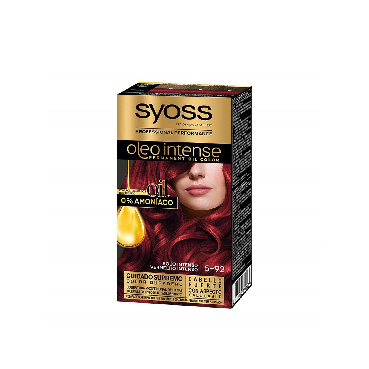 Syoss Oleo Intense Permanent Oil Color Permanent Hair Dye 5-92 Bright Red