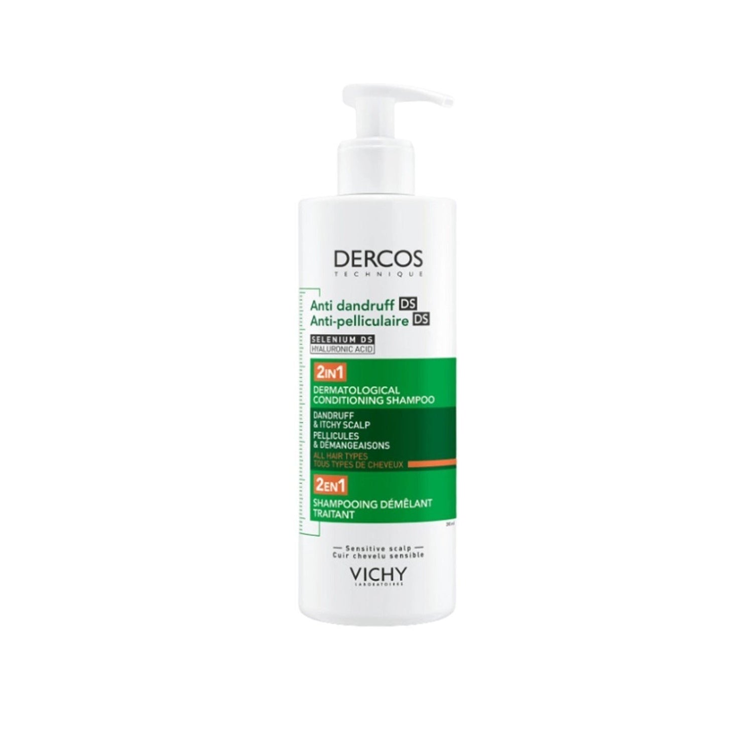 Vichy Dercos Anti-Dandruff DS 2-in-1 Dermatological Conditioning Shampoo 390ml