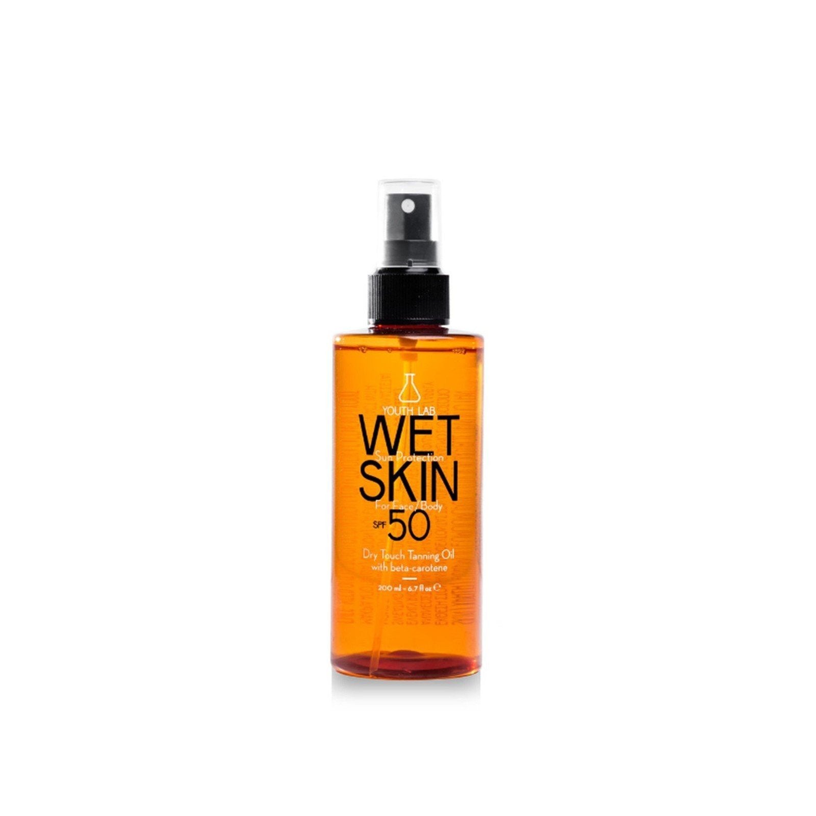 YOUTH LAB Wet Skin Dry Touch Tanning Oil SPF50 200ml