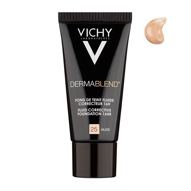 Vichy Dermablend Fond de Teint Fluide Correcteur 30 ml Couleur : 25 Nude