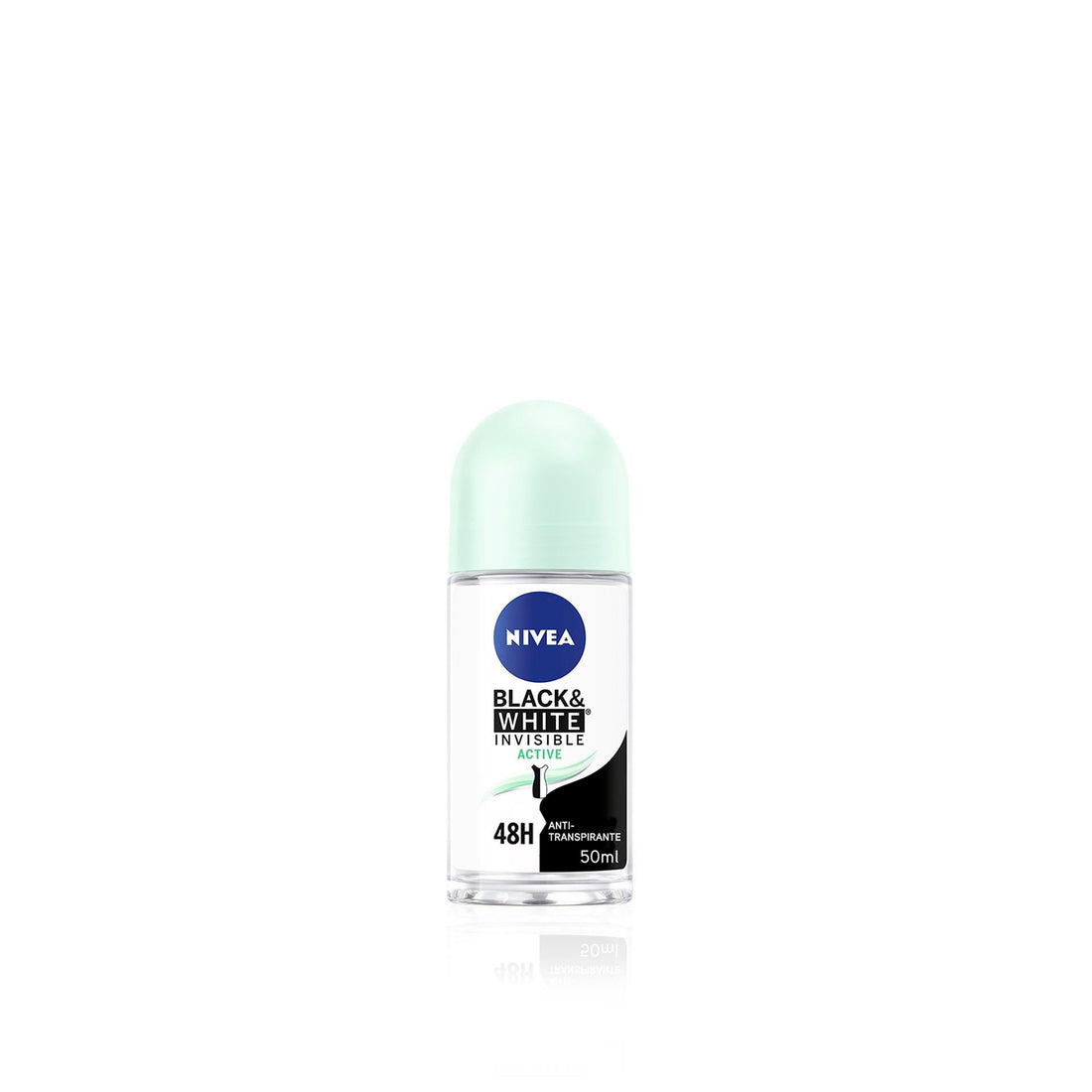 Nivea Deodorant Roll-On Invisible For Black &amp; White Active 50 Ml