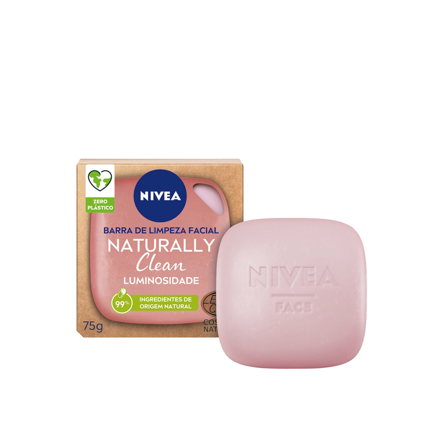 Nivea Naturally Clean Radiant Facial Cleaning Bar 75 Gr