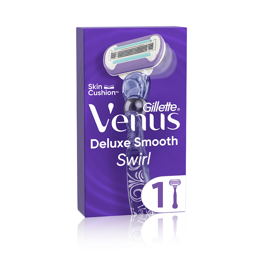 Gillette Venus Deluxe Smooth Swirl Homnhelial Machine With 1 Recharge