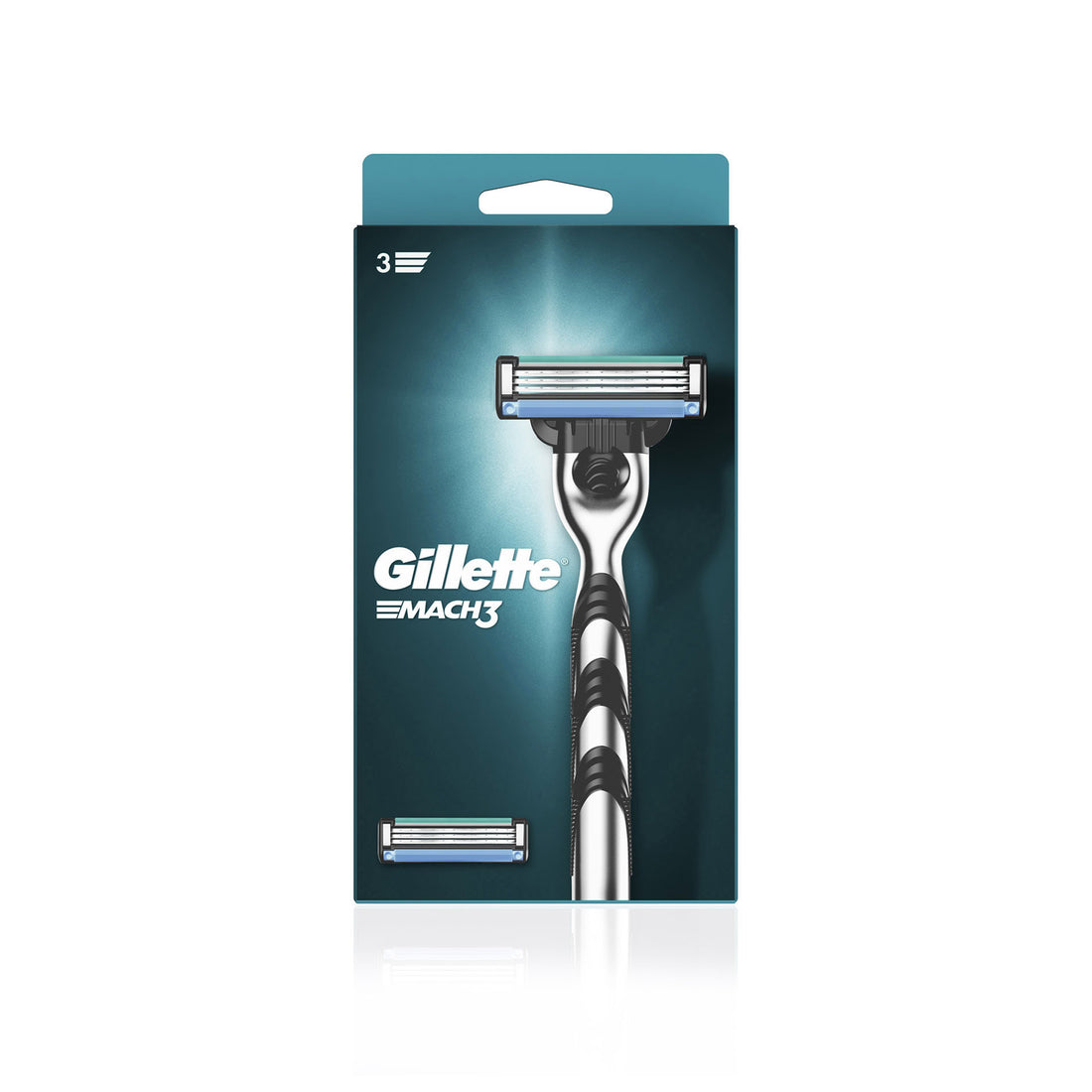 Gillette Mach3 Barbear Machine + Recharge