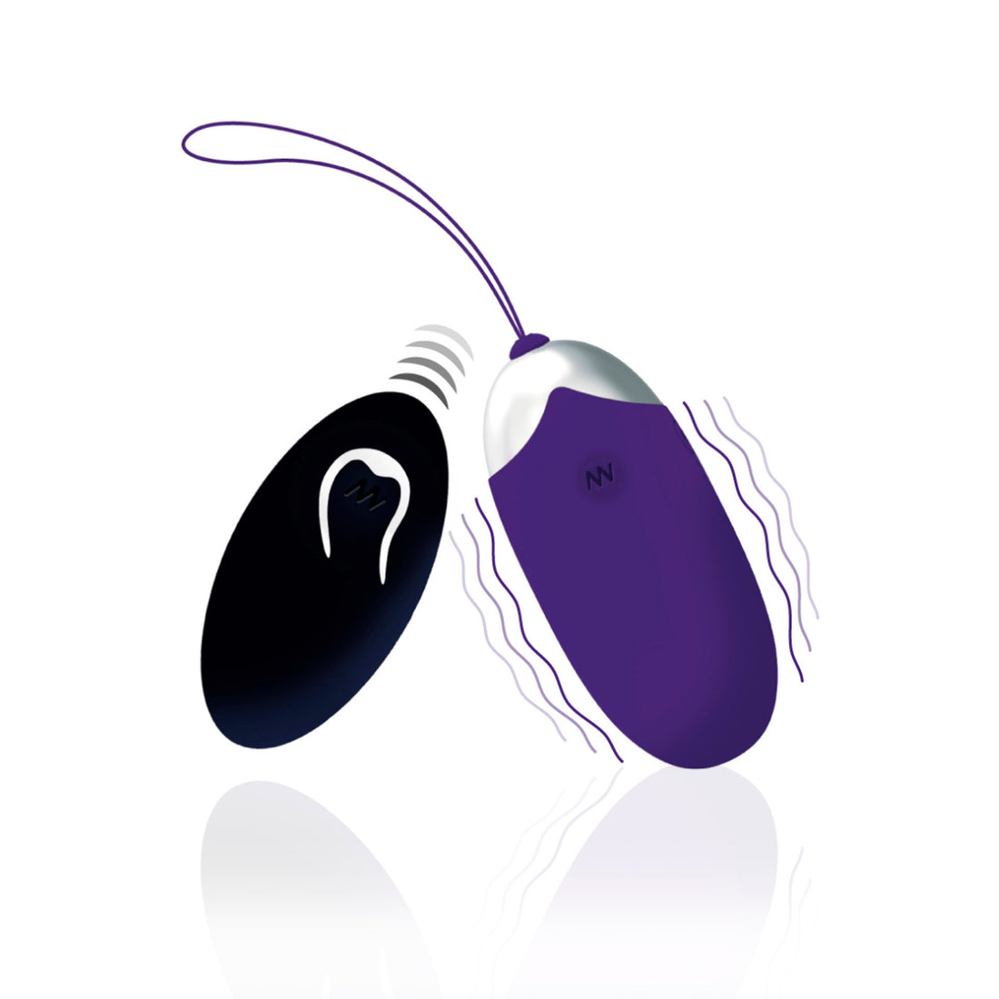 Oeuf vibrant intense Flippy Ii avec télécommande violette