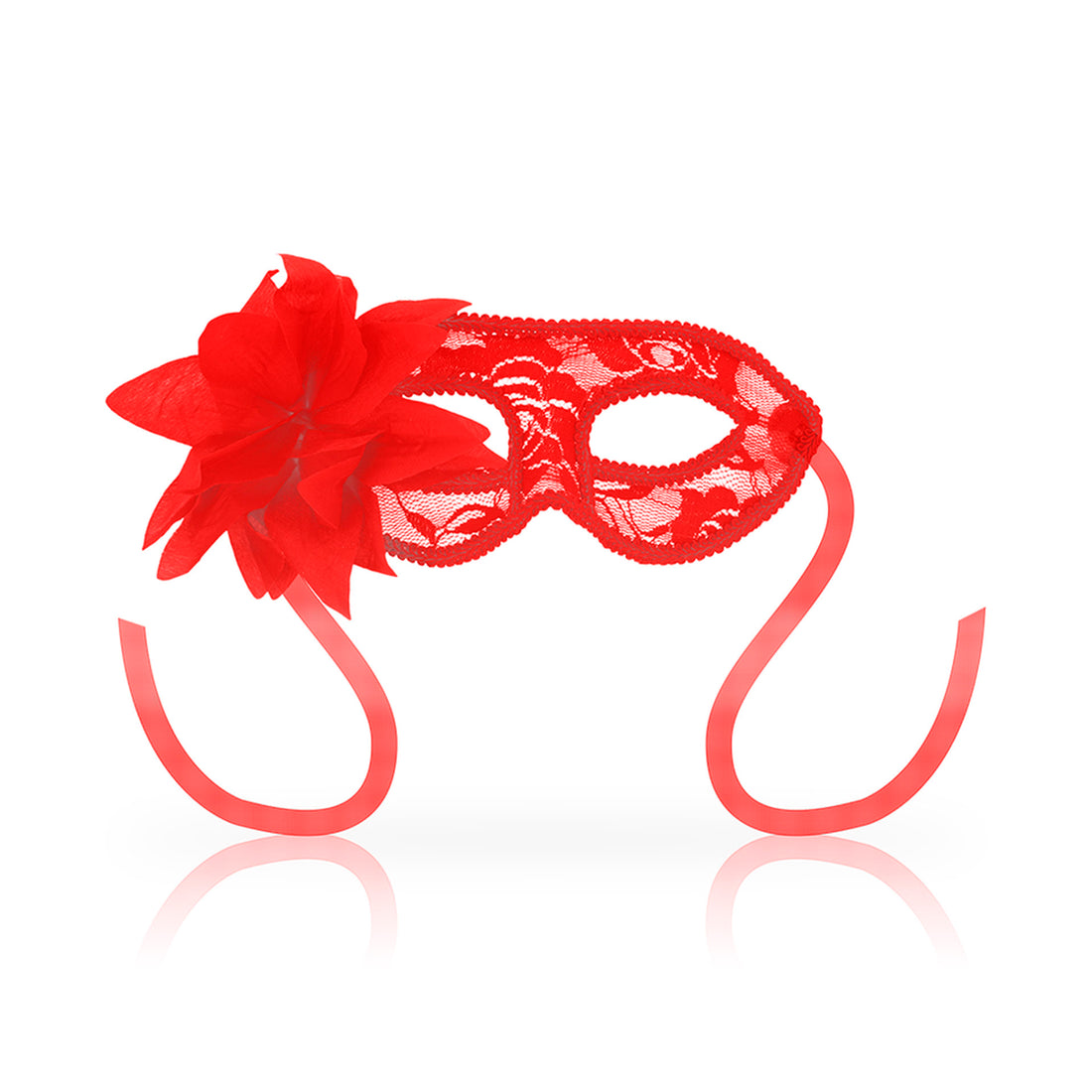 Ohmama Lace Mask With Red Flower