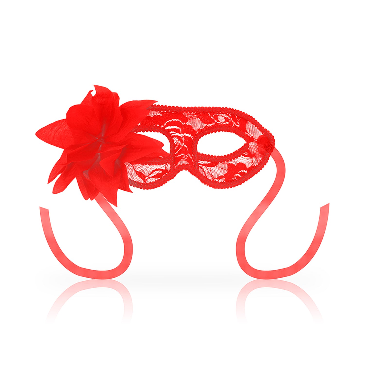 Ohmama Lace Mask With Red Flower