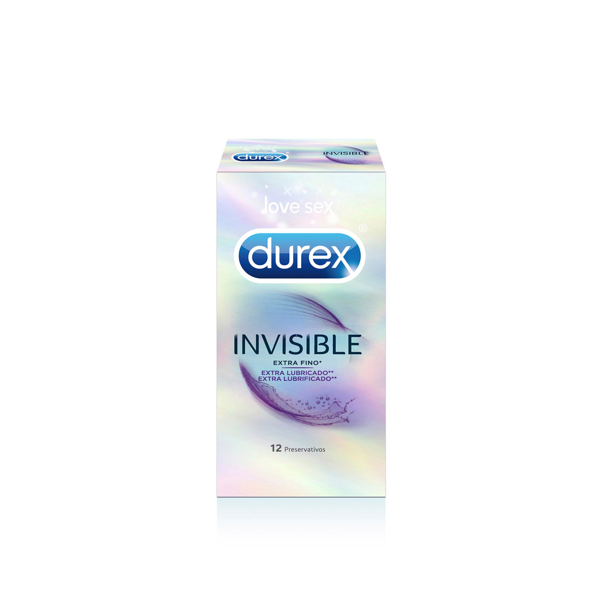 Preservativos Invisíveis Lubrificados Durex 12 Un