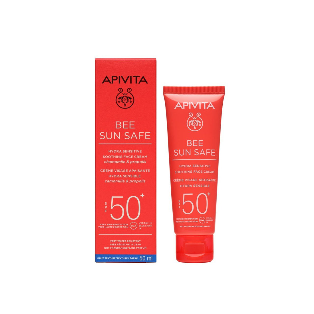 Apivita Bee Sun Safe Hydra Sensitive Crème Apaisante Visage SPF50+ 50 ml