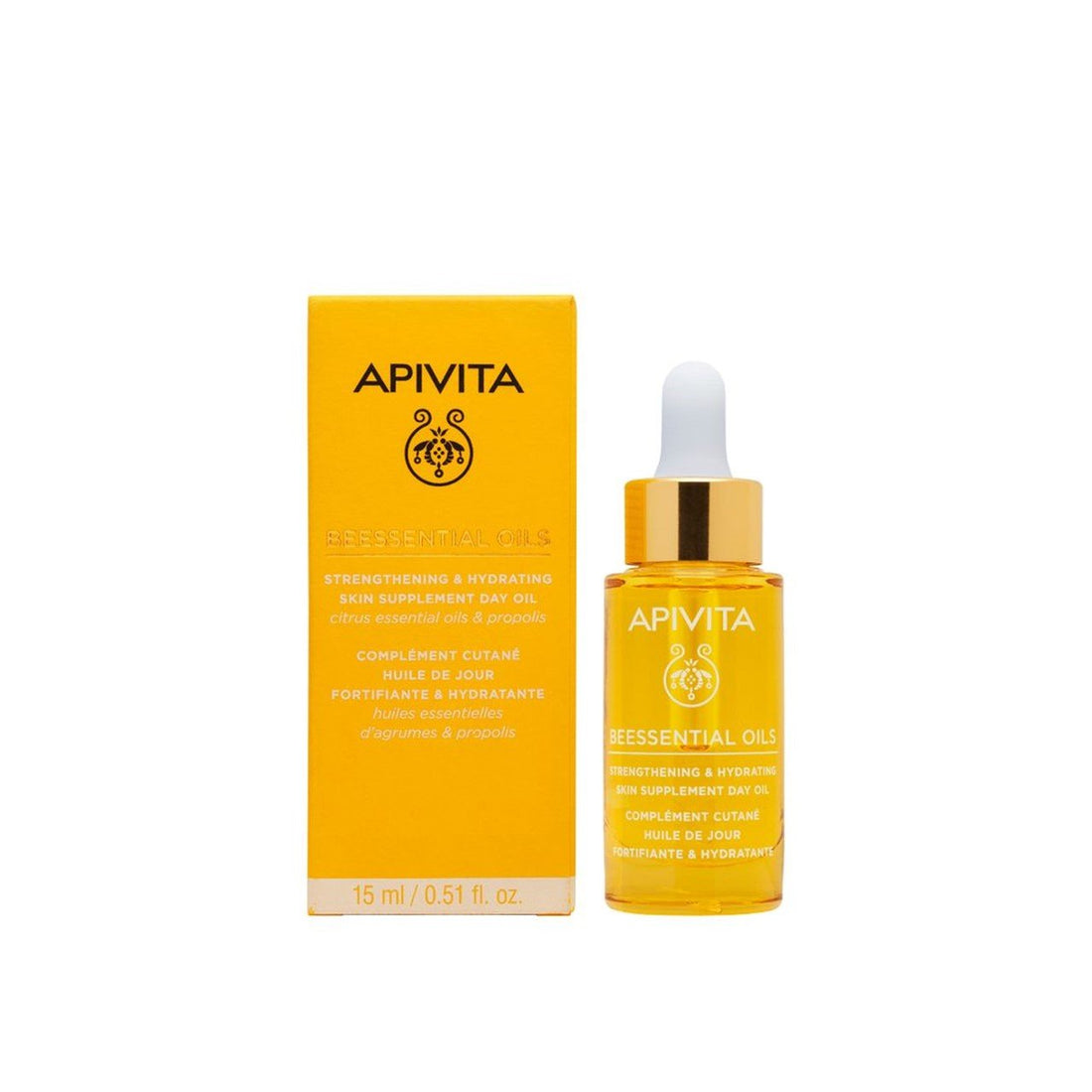Apivita Beessential Oils Strengthening &amp; Hydrating Day Oil 15ml