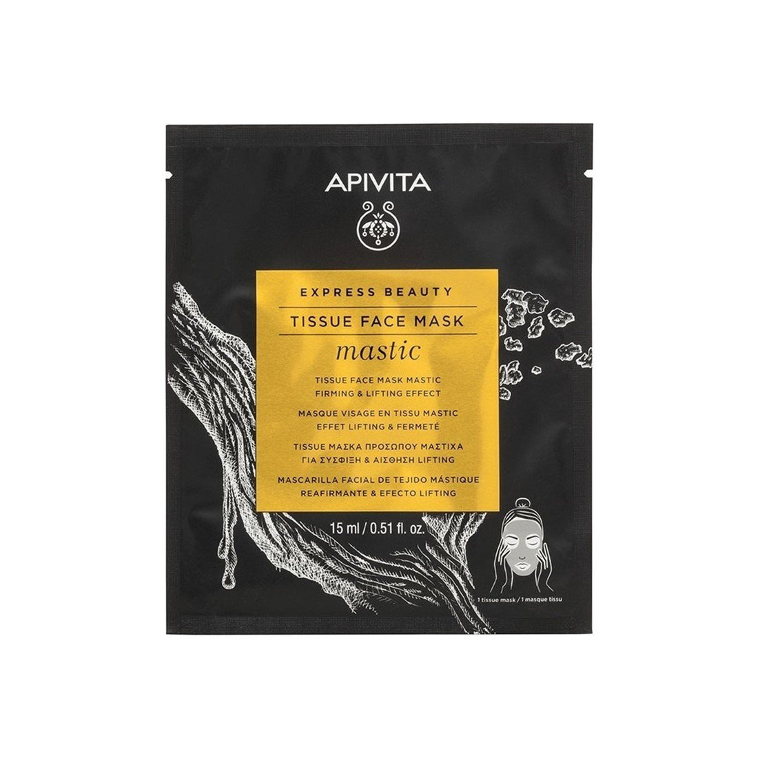 Apivita Express Masque de Beauté en Tissu Mastic 15 ml