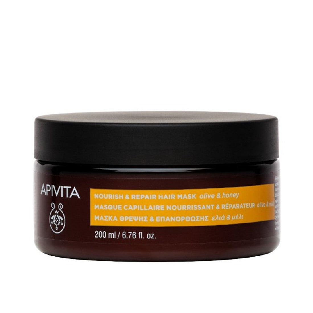 Apivita Hair Care Nutre &amp;amp; Repara Máscara Capilar Azeitona e Mel 200ml