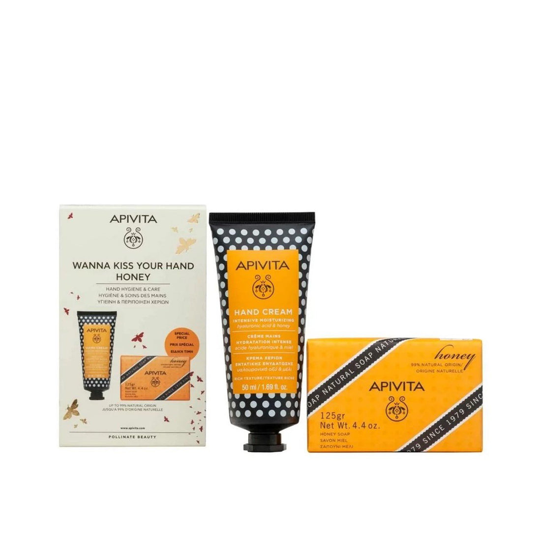Apivita Wanna Kiss Your Hand Honey Hand Hygiene &amp; Care Kit