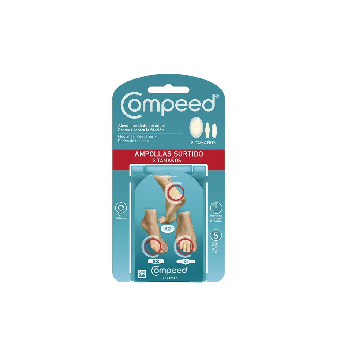 Compeed Blister Différentes Formes x5