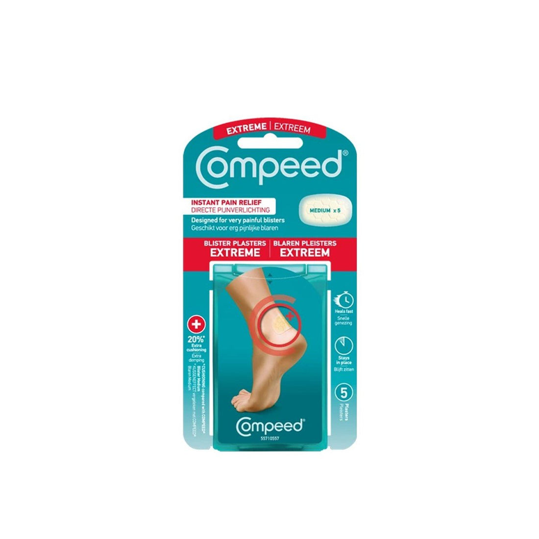 Compeed Extra Repairing Blistering Bandages Medium x5