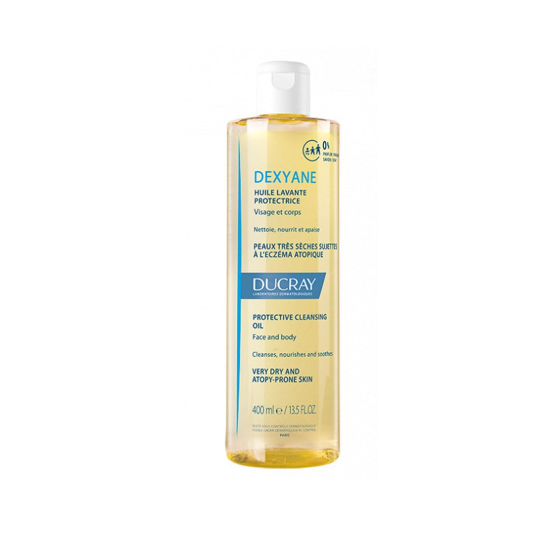 Ducray Dexyane Óleo de Limpeza Protetor Sem Fragrância 400ml
