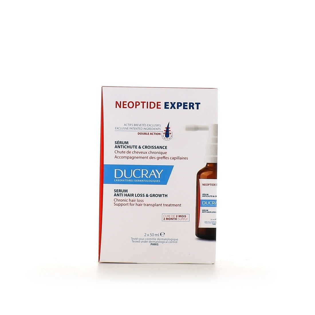 Pacote promocional Ducray Neoptide Expert anti-queda e crescimento do soro 2x50ml