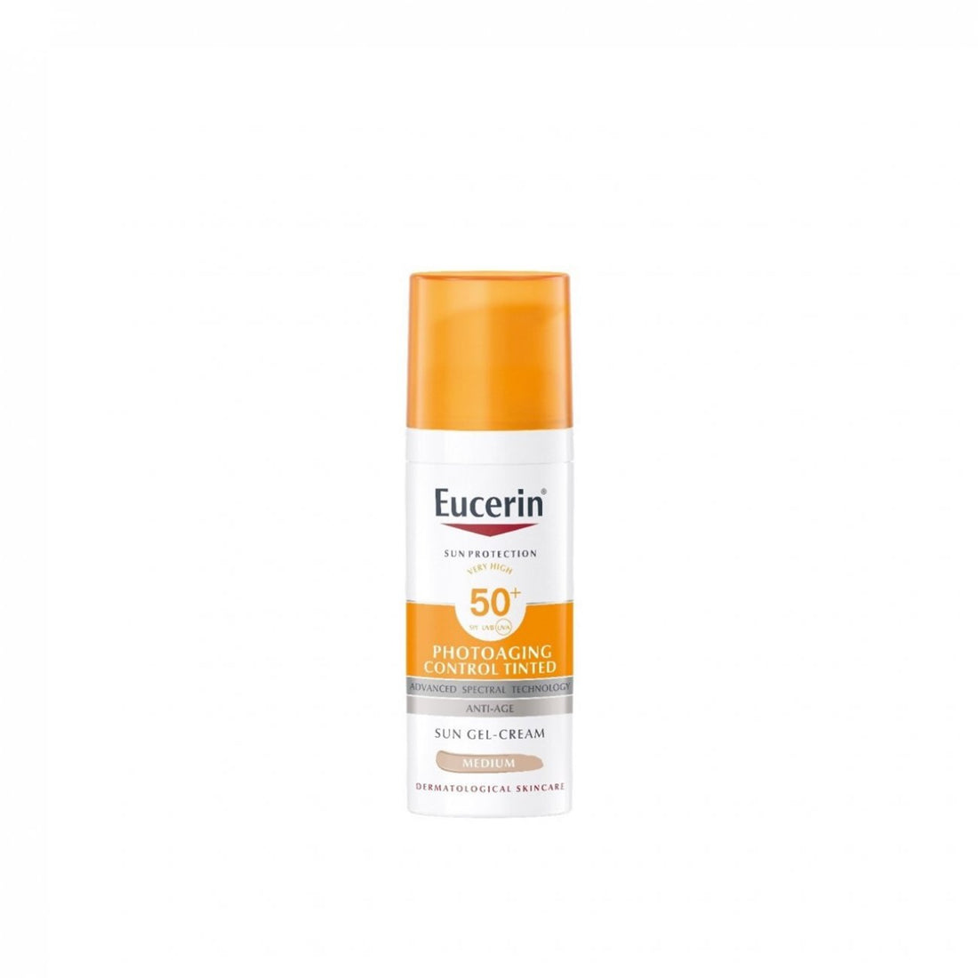 Eucerin Sun Photoaging Control Gel-Creme com Cor SPF50+ Médio 50ml