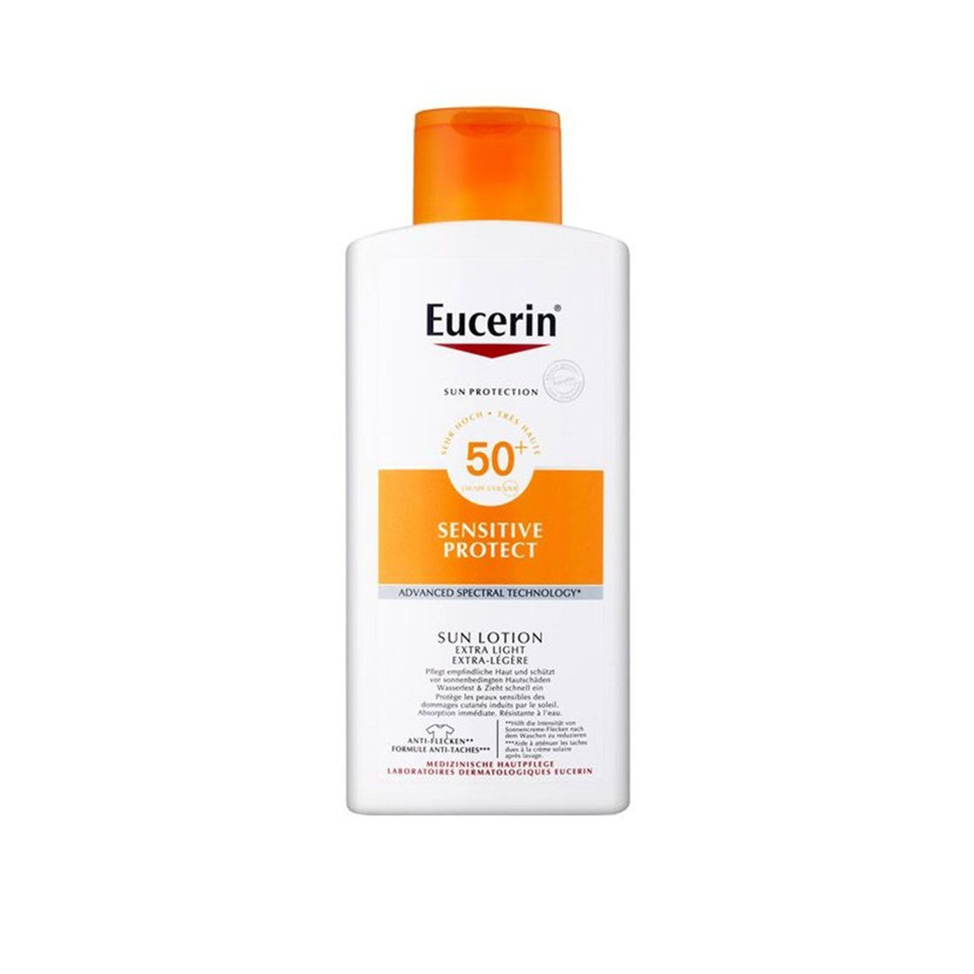 Eucerin Lotion Solaire Sensible Extra Légère SPF50+ 400 ml