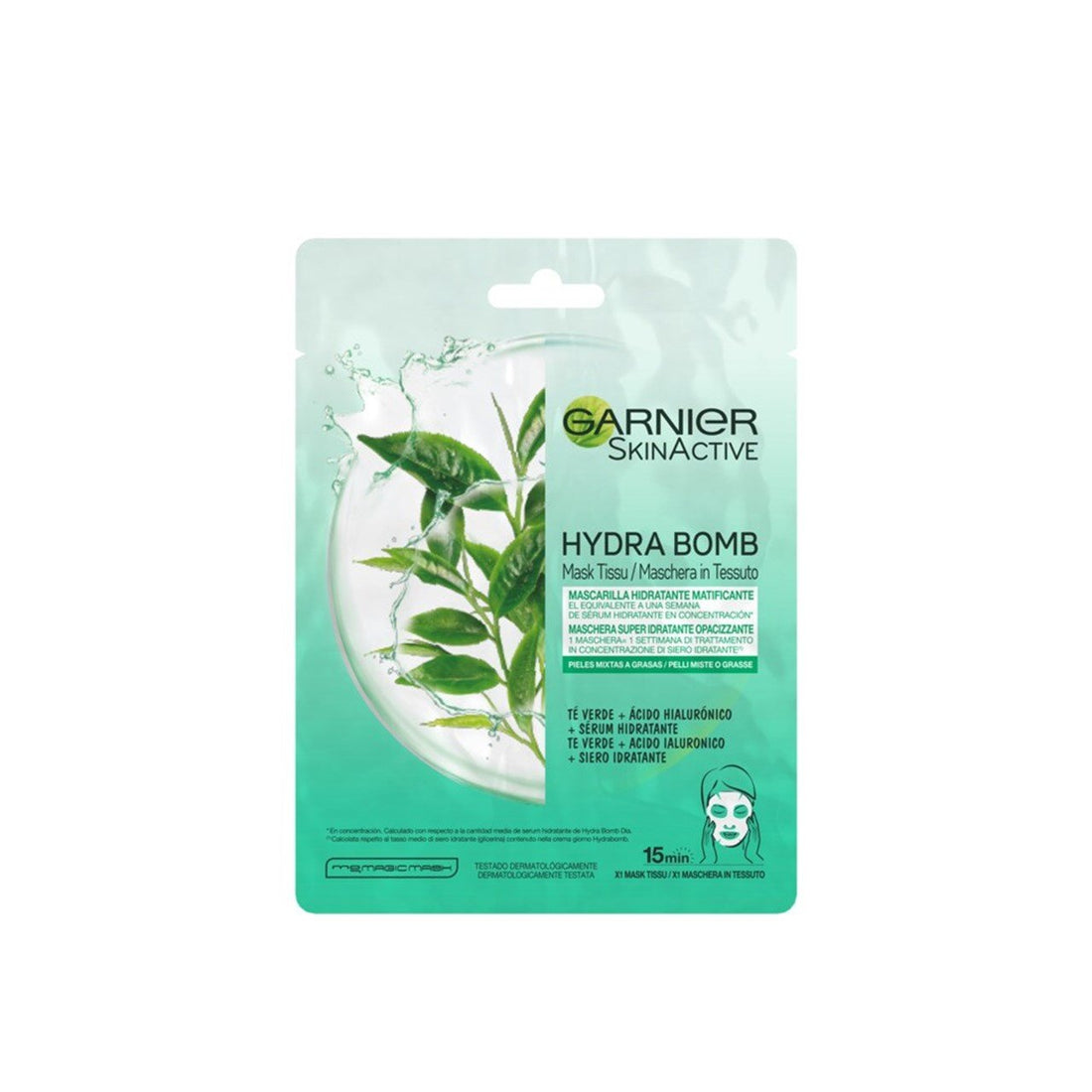 Garnier Skin Active Moisture Bomb Sheet Mask Green Tea 28g